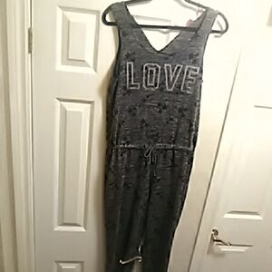 LOVE Gray Women's Lounge Jumpsuit